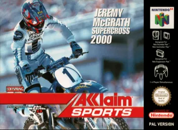 Jeremy McGrath Supercross 2000 (Europe) box cover front